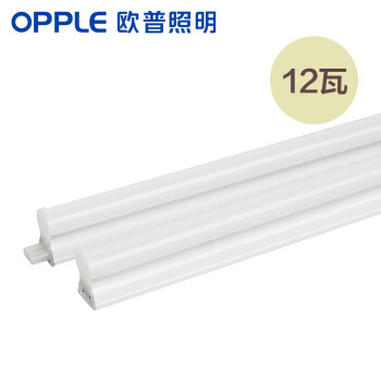 欧普照明（OPPLE）LED灯管T5一体灯带日光灯长条节能灯具 可替换灯管【1.0m 白光12瓦】,降价幅度4.2%