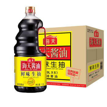 海天 鲜味生抽酱油1.9L*6 整箱装