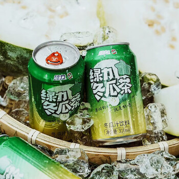绿力 冬瓜茶凉茶饮料 0脂肪 冬瓜汁果蔬汁 台湾风味饮品 整箱易拉罐装 冬瓜茶/6罐食品类商品-全利兔-实时优惠快报