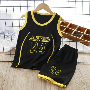 男童夏季篮球服2022新款儿童运动服男孩速干套装背心童装两件套 L03 90cm