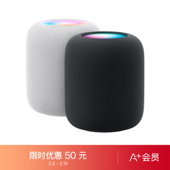 Apple 【A+会员专享】HomePod （第二代）智能音响/音箱 蓝牙音响/音箱 智能家居 午夜色
