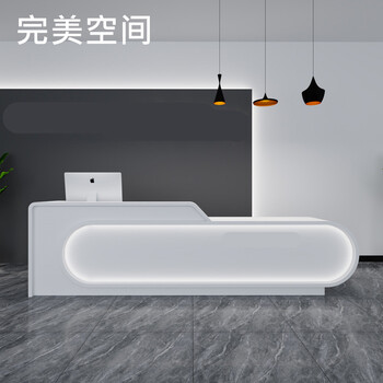 茗源阁公司前台接待台琴行培训机构教育美容院吧台定制收银台医院售楼