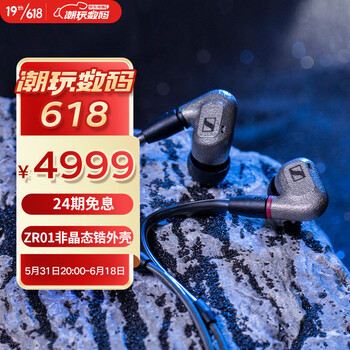 森海塞尔（Sennheiser）IE600 高保真HiFi音乐耳机 非晶态锆外壳 可拆卸MMCX耳机线 有线入耳式耳机 金属色
