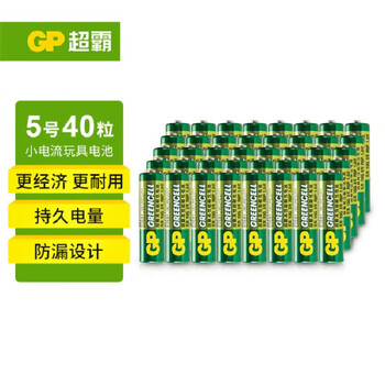 GP 超霸 15G 5号碳性电池 1.5V 40粒装数码类商品-全利兔-实时优惠快报