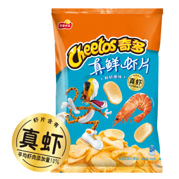 奇多（Cheetos）零食 休闲食品 真鲜虾片原味102克