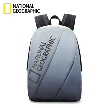 国家地理National Geographic双肩包男时尚大容量背包女防泼水15.6英寸笔记本电脑包 黑色渐变