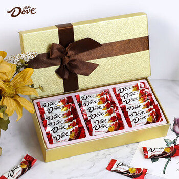 Dove 德芙 巧克力礼盒 德芙4.5g*18粒金色食品类商品-全利兔-实时优惠快报