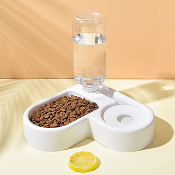 京东PLUS：萌嘟星宠 猫粮碗狗碗食盆宠物双碗喂食器自动续水饮水机墙角防打翻小型犬全利兔-实时优惠快报