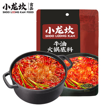 PLUS会员：小龙坎 火锅底料调味品 牛油底料339g全利兔-实时优惠快报
