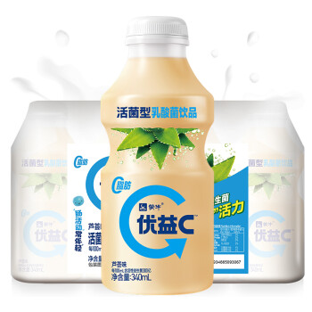 蒙牛 优益C 芦荟味 340ml*4 活菌型乳酸菌乳饮品