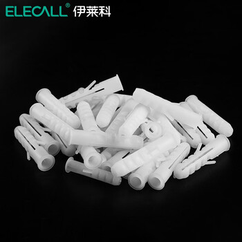 伊莱科(elecall)膨胀管膨胀螺丝方形胶塞pe透明塑料方