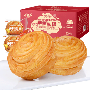 京喜特价：零趣手撕面包整箱500g全利兔-实时优惠快报