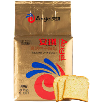 安琪 酵母粉 金装耐高糖高活性干酵母 面包发酵粉烘焙原料500g