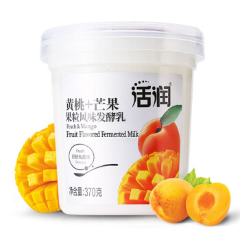 新希望 活润大果粒 黄桃+芒果 370g*3 风味发酵乳酸奶酸牛奶