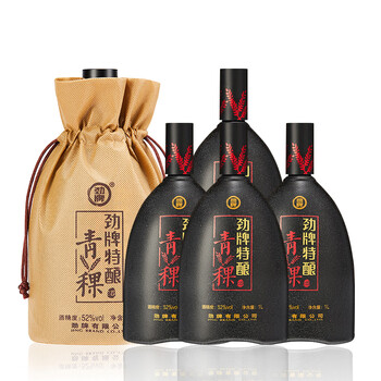 劲牌 劲酒 特酿青稞酒 52度1000ml*4整箱装 中秋送礼全利兔-实时优惠快报