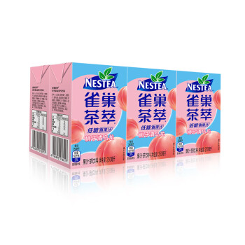 Nestle雀巢茶萃桃子清乌龙果汁 茶饮料250ml*6 联包