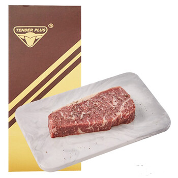 天谱乐食 深度熟成干腌谷饲250天安格斯西冷牛排180g   冷冻牛肉 调理