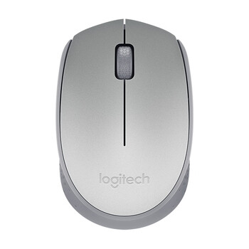 罗技（Logitech）M188时尚无线鼠标 笔记本电脑台式机办公鼠标 苹果鼠标 USB接收器 银灰色
