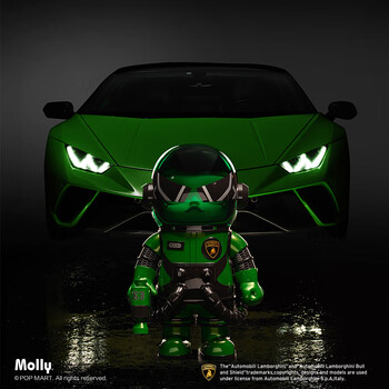 泡泡玛特 MEGA SPACE MOLLY 400% 兰博基尼汽车定制版母婴玩具类商品-全利兔-实时优惠快报