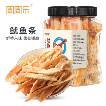 周周乐 碳烤手撕鱿鱼条原味250g海味零食即食孕妇小吃解馋海鲜鱿鱼丝全利兔-实时优惠快报