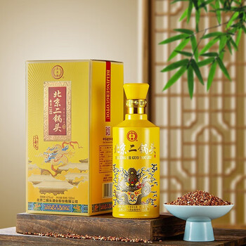 YONGFENG 永丰牌 北京二锅头酒 清香型白酒 42度 小黄龙 500ml*2瓶全利兔-实时优惠快报