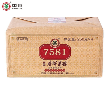 中茶 7581普洱熟茶四片250g*4食品类商品-全利兔-实时优惠快报