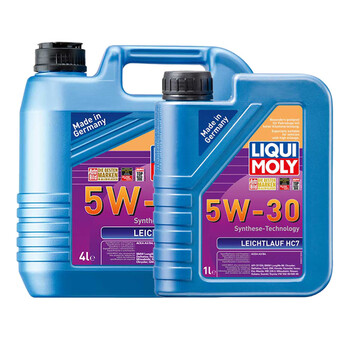 力魔（LIQUI MOLY）德国原装进口 雷神HC7机油 5W-30 SN/CF级 汽车用品  (4L+1L)装