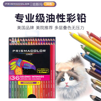Prismacolor培斯玛彩色铅笔 彩铅笔 36色油性初阶画笔套装 学生绘画写生手绘美国三福霹雳马