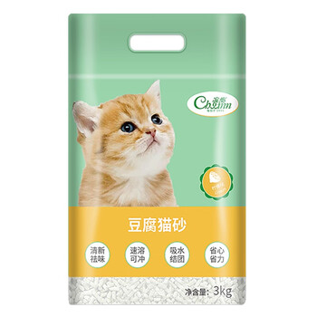 Chowinn 宠怡 豆腐猫砂3kg猫砂豆腐砂抑菌除臭无尘猫沙易吸收快结团可冲厕所 柠檬全利兔-实时优惠快报