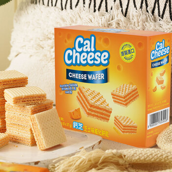 钙芝（Calcheese）奶酪味威化饼干135克	印尼进口