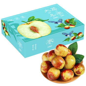 京鲜到 陕西大荔鲜冬枣 甄选天地盖礼盒2.5kg装 脆甜枣子 新鲜水果 健康轻食