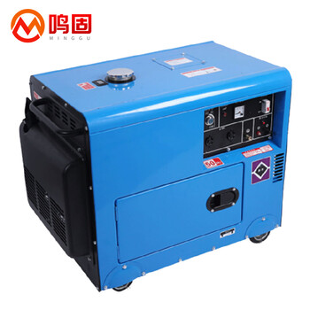 鸣固 10KW柴油发电机220V家用自动发动机 10KW豪华低噪款电启动+烧柴油