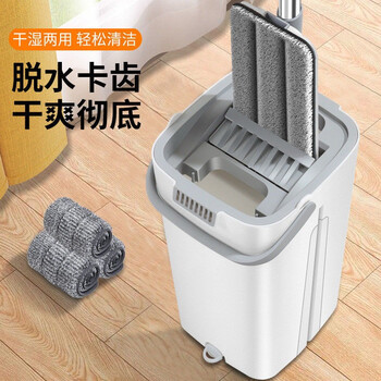 免手洗拖把 1厚桶+1粗杆+2布日用百货类商品-全利兔-实时优惠快报