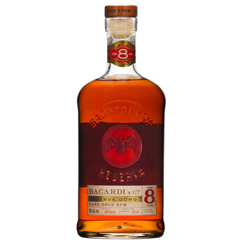 百加得（Bacardi）洋酒 八年朗姆酒 750ml,降价幅度7.2%