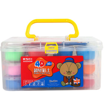 晨光(M&G)文具36色/4D超轻黏土 彩泥粘土橡皮泥 小熊哈里系列盒装儿童手工DIY玩具(适合3岁以上)AKE04546
