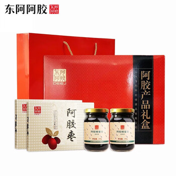 DEEJ 东阿阿胶 官方店 阿胶胶原蛋白肽膏220g*4+阿胶枣100g*2全利兔-实时优惠快报