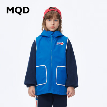 MQD 马骑顿 男童透湿户外风衣 宝蓝/中卡其母婴玩具类商品-全利兔-实时优惠快报