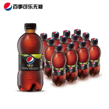 百事可乐无糖青柠300ml*12瓶