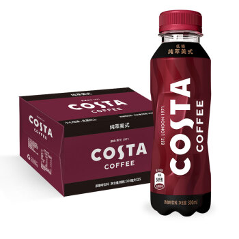 COSTA COFFEE纯萃美式浓咖啡饮料 300mlx15瓶