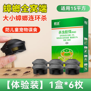 xinzheng 欣正 蟑螂药全窝端杀蟑胶饵魔盒家用厨房蟑螂屋灭蟑神器小强克星 1盒装（适用于15平方左右）日用百货类商品-全利兔-实时优惠快报