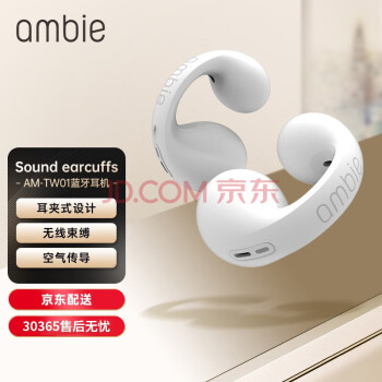 索尼（SONY） 【日本直邮 日本发货】 ambie蓝牙耳机开放式真无线防水高音质迷你舒适 AM-TW01白色