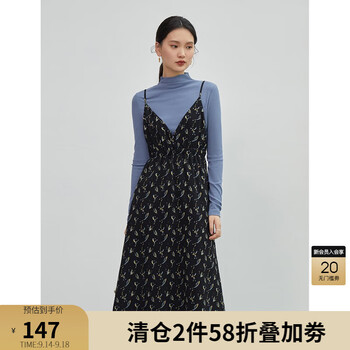ZIQIAO 自巧 女款法式吊带连衣裙 22ZQ4299服饰鞋包类商品-全利兔-实时优惠快报