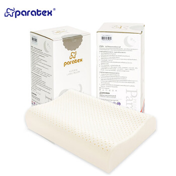 paratex ECO乳胶枕泰国原装进口天然乳胶枕头 波浪成人颈椎枕乳胶枕 94%乳胶含量 防螨抑菌枕芯 单只装