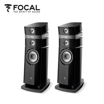 FOCAL 劲浪音响 STELLA UTOPIA 全新第三代 无源音箱 hifi 2.0 家庭影院环绕落地音箱一对 黑色