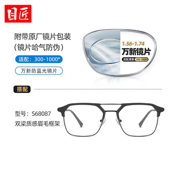 目匠 万新1.67多屏防蓝光镜片+多款镜架任选（附赠原厂镜片包装）全利兔-实时优惠快报
