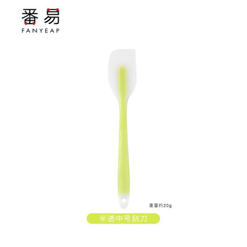 限移动端：番易 硅胶油刷调料刷烧烤刷蛋糕奶油刮硅胶刮刀家用辅食烘焙工具 半透中号刮刀1个全利兔-实时优惠快报