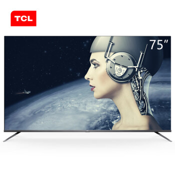 TCL 75T6 75英寸 8米AI声控 MEMC防抖 4K超高清超薄全面屏 智慧屏 全场景AI人工智能液晶电视机,降价幅度3.2%