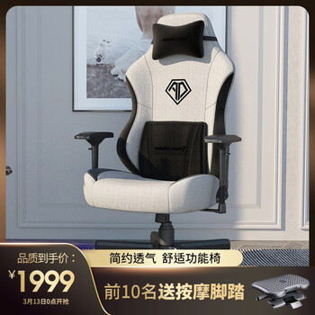 安德斯特(andaseaT) 电竞椅 电脑椅 游戏椅 人体工学办公椅 老板椅 轻享王座 莫兰迪灰