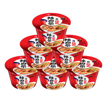 NONGSHIM 农心 辣白菜拉面方便面 碗面 速食零食品 六连碗整箱装 礼盒117g*6碗全利兔-实时优惠快报
