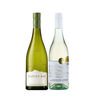 Cloudy Bay 云雾之湾 长相思单支+卷云 长相思 干白葡萄酒 750ml*2瓶 组合装全利兔-实时优惠快报